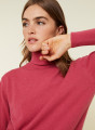 Pull col roulé en cachemire - Anabelle 7883 romance - 26 Rose foncé