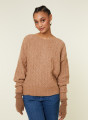 Loose-fit sweater with dots in cocoon wool - Gassia