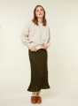 Loose-fit sweater with dots in cocoon wool - Gassia