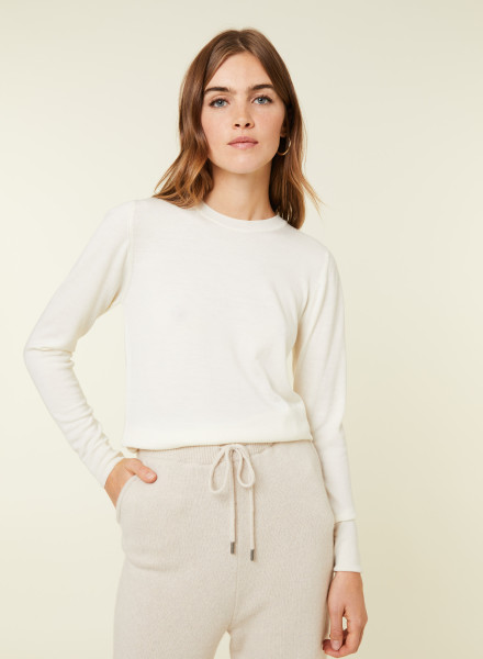 Merino wool round neck sweater - Asena