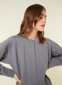 Buttoned jacket with pockets in merino wool - Gaspard