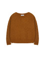 Loose-fit sweater with dots in cocoon wool - Gassia