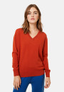 Pull col V en cachemire - Abel 7852 celadon - 94 Vert amande