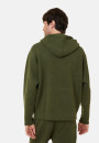 Hoodie à capuche avec poches en laine et cachemire