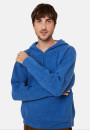 Hoodie à capuche avec poches en laine et cachemire