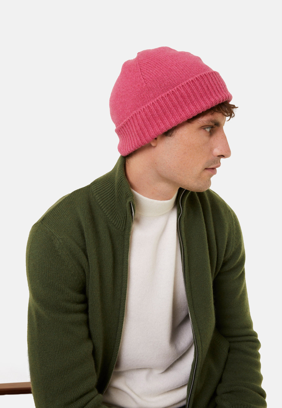 Unisex beanie in recycled cashmere and wool - Gad