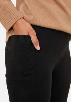 Pantalon à poches en laine mérinos - Gaetane