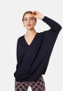 Pull manches chauve-souris en laine mérinos - Boxe