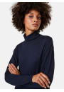 T-shirt col roulé en bambou cachemire fine maille - Aerio 7890 ultraviolet - 17 Violet