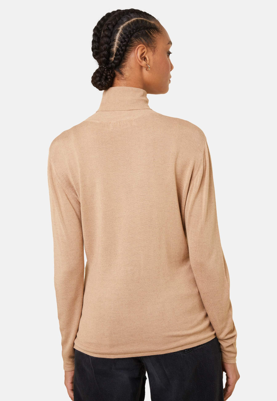 Bamboo cashmere turtleneck t-shirt - Aéris