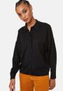 Veste boutonnée col polo en laine mérinos - Gabriella