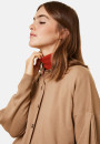 Veste boutonnée col polo en laine mérinos - Gabriella