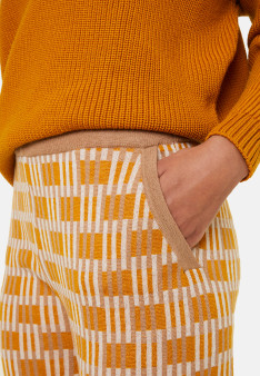 Pantalon à motifs en laine mérinos - Gill
