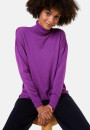 Merino wool turtleneck sweater with slits - Amy