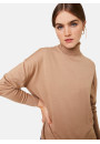 Pull col roulé à fentes en laine mérinos - Amy
