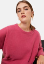 Pull ample à poches en cachemire et laine recyclés - Davina 7841 saphir - 06 Bleu moyen