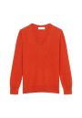 Pull col V en cachemire - Abel 7852 celadon - 94 Vert amande