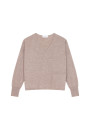 Pull court en cachemire avec poche - Balba 7870 ecureuil - 92 Rouille