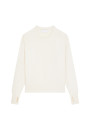 Pull col rond manches mitaines en laine et cachemire - Gemma 7811 volute - 09 Gris moyen