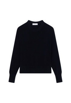 Wool and cashmere mitten-sleeved round-neck sweater - Gemma
