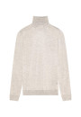 Pull col roulé avec logo en laine mérinos - Enzo