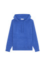 Hoodie à capuche avec poches en laine et cachemire - Fabio 7811 volute - 09 Gris moyen