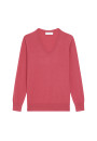 Pull col V en cachemire - Abel 7852 celadon - 94 Vert amande