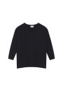 Pull ample col rond en laine mérinos - Azel 7801 ecru - 82 Ecru