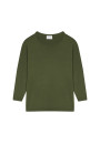 Pull ample col rond en laine mérinos - Azel 7801 ecru - 82 Ecru