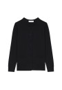 Buttoned round neck cardigan with pockets in merino wool - Amalia