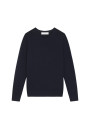 Pull col rond en laine mérinos - Asena 7850 foret - 83 Kaki