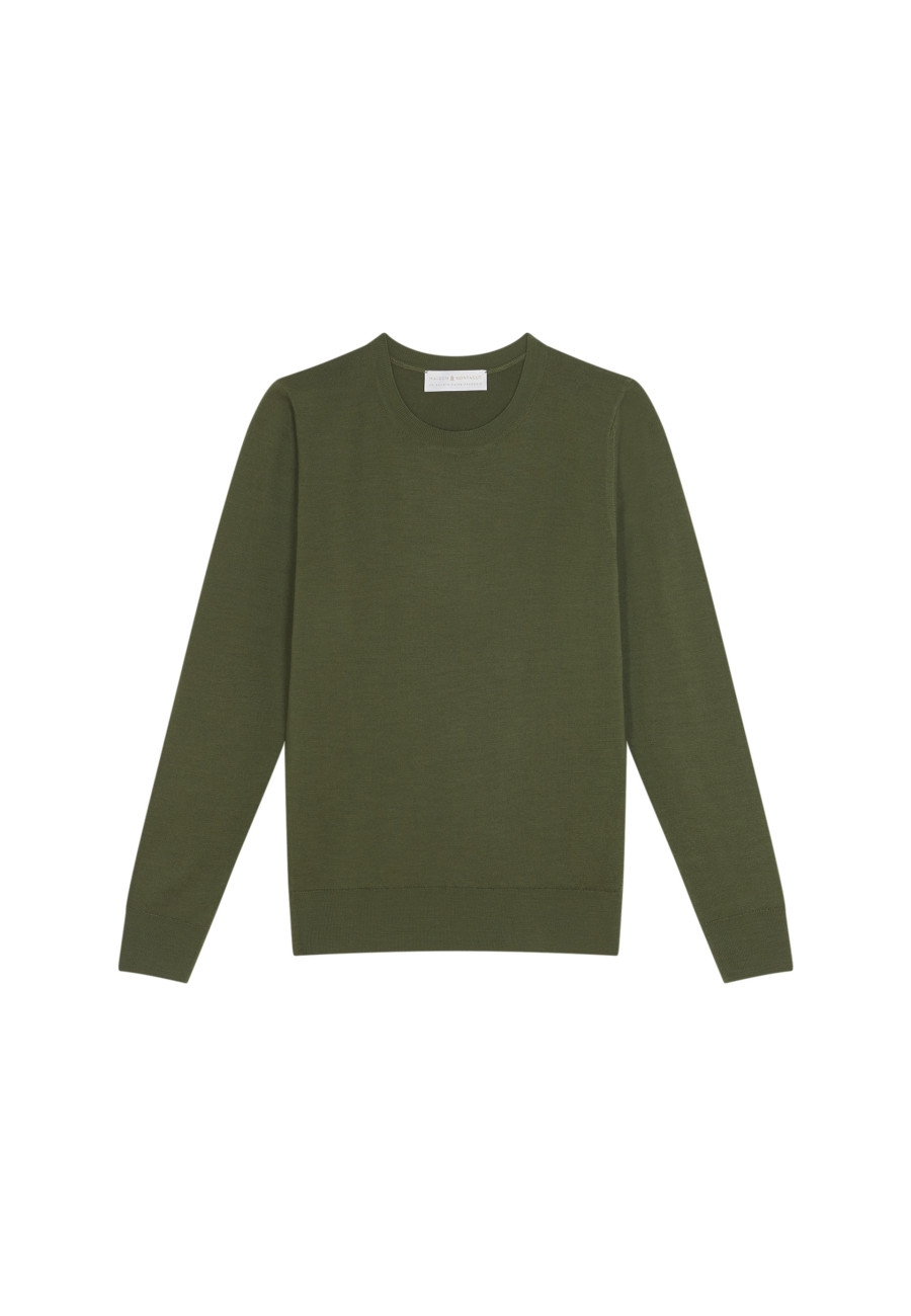 Merino wool round neck sweater - Asena