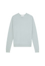 Pull col rond avec logo en laine mérinos - Eddie 7852 celadon - 94 Vert amande
