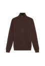 Pull col camionneur en cachemire - Emile 7914 cerise/volute - 51 Bordeaux