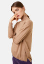 Merino wool turtleneck sweater with slits - Amy