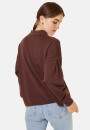Veste boutonnée col polo en laine mérinos - Gabriella