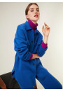 Button-down jacket with merino wool pockets - Giselle