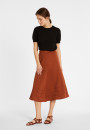 Long flared skirt in cotton - Meredith