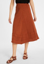 Long flared skirt in cotton - Meredith