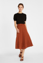 Long flared skirt in cotton - Meredith