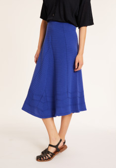 Long flared skirt in cotton - Meredith