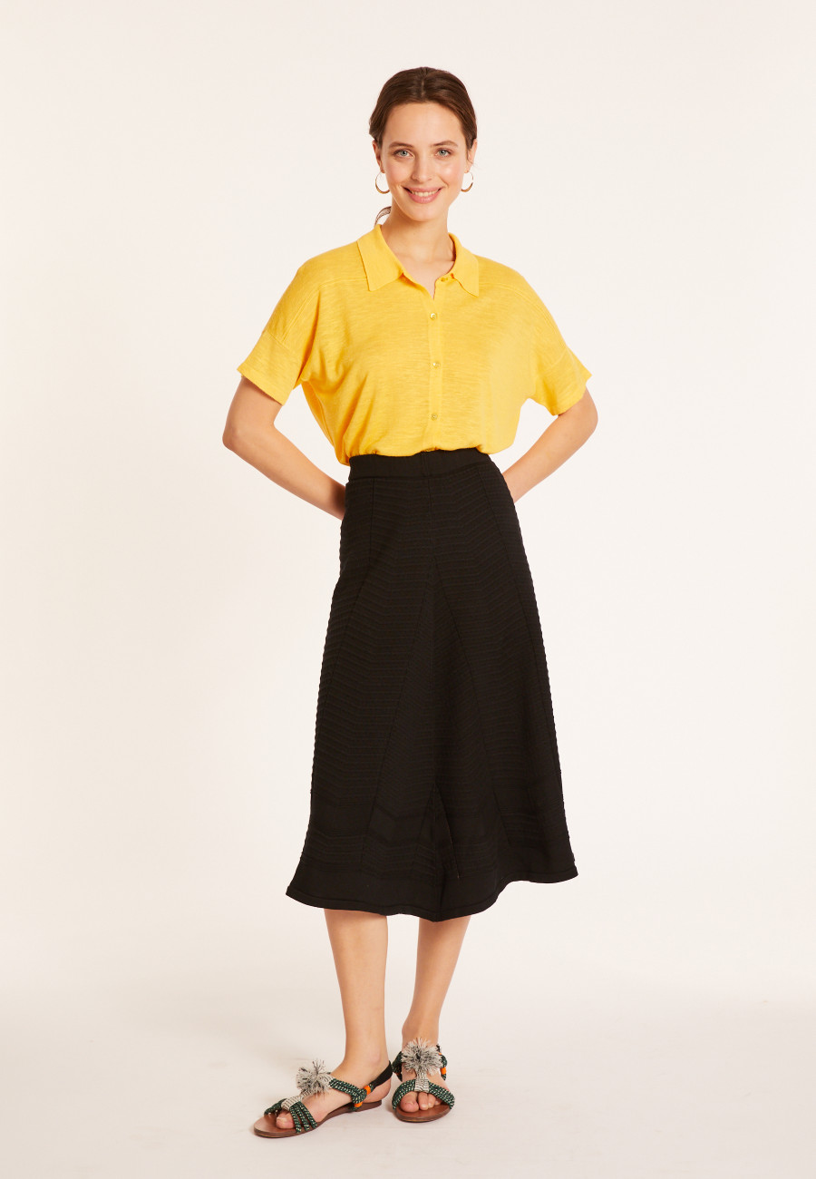 Long flared skirt in cotton - Meredith