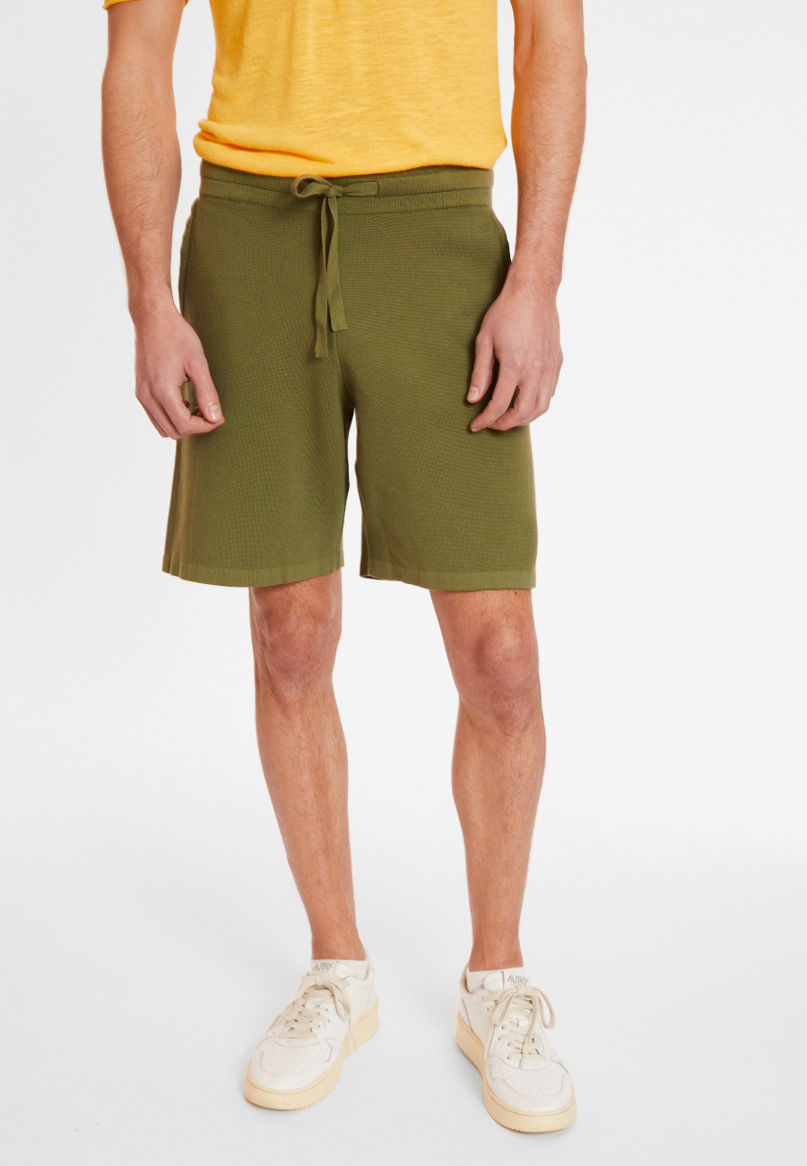 Short en coton avec poches - Donata 8051 cactus - 83 Kaki