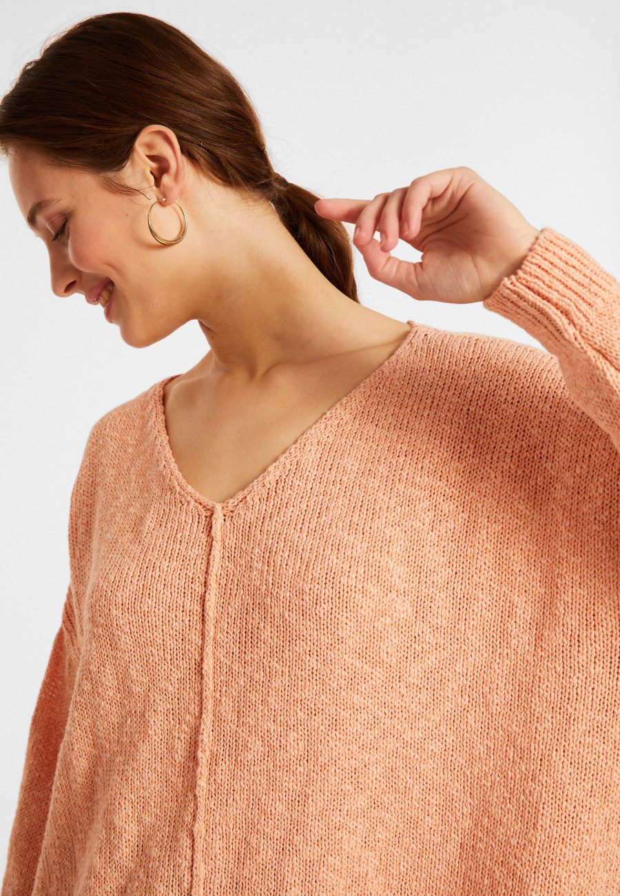 Pull ample coton et lin - Nathalie