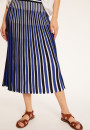 Three-colored pleated skirt in organic cotton - Merveille