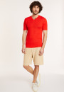 Slub linen V-neck T-shirt - Reuben