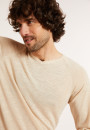 Slub linen t-shirt with raglan sleeves - Damon