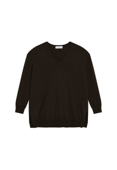 Pull ample col V en coton - Meve