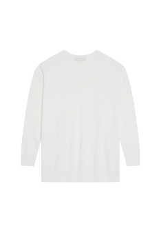 Organic cotton V-neck sweater - Meve