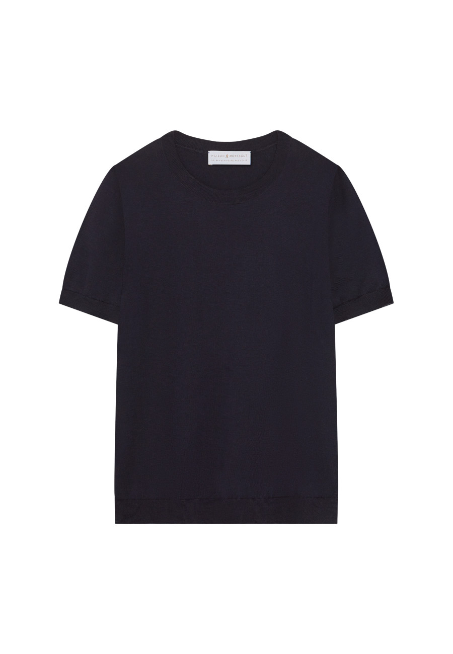 Round neck cotton T-shirt - Moon